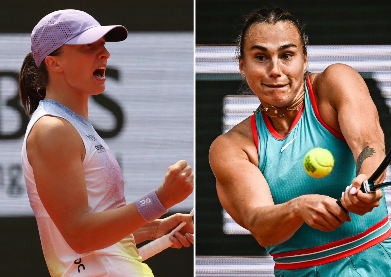Iga Świątek i Aryna Sabalenka