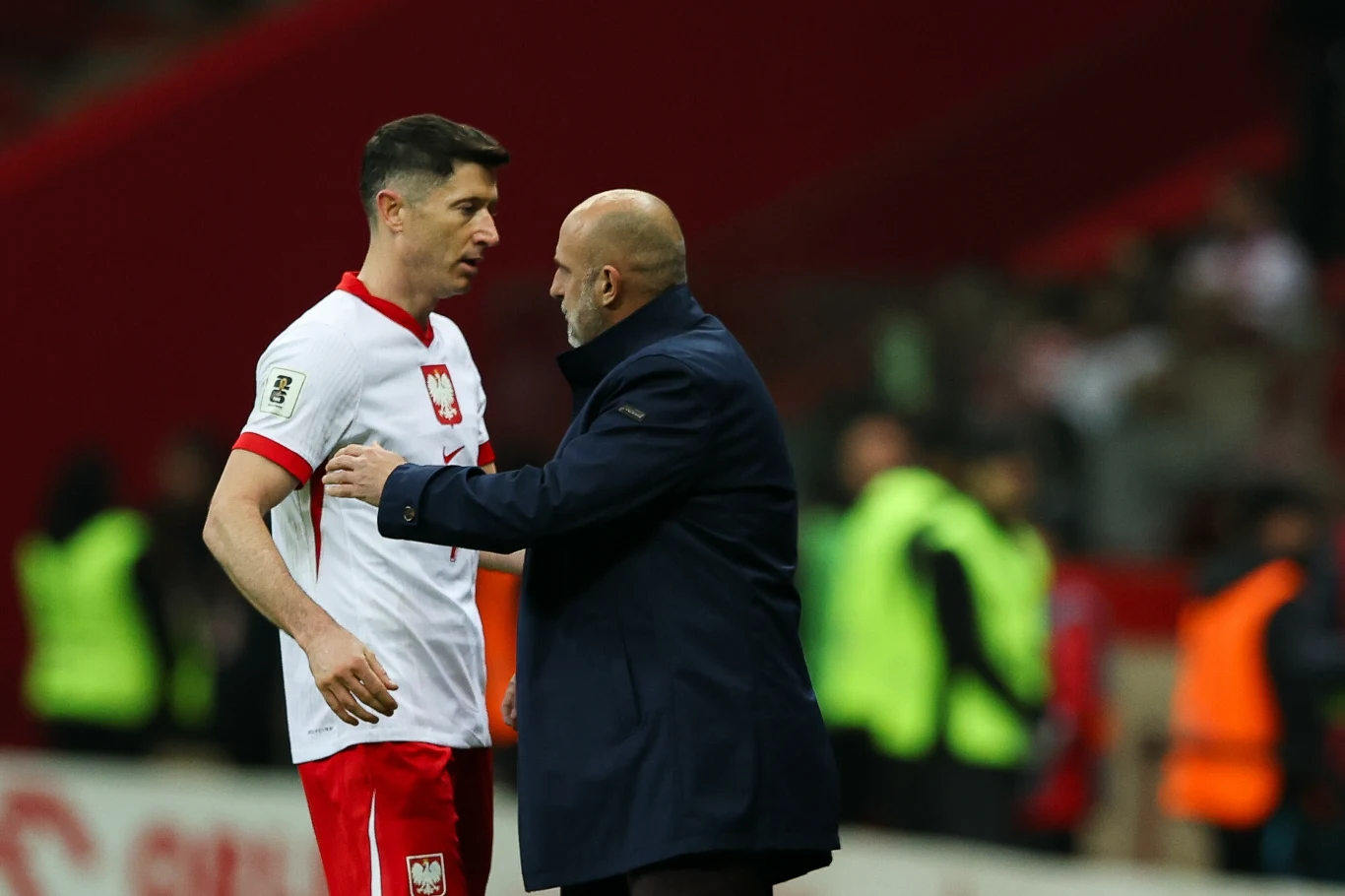 Robert Lewandowski i Michał Probierz