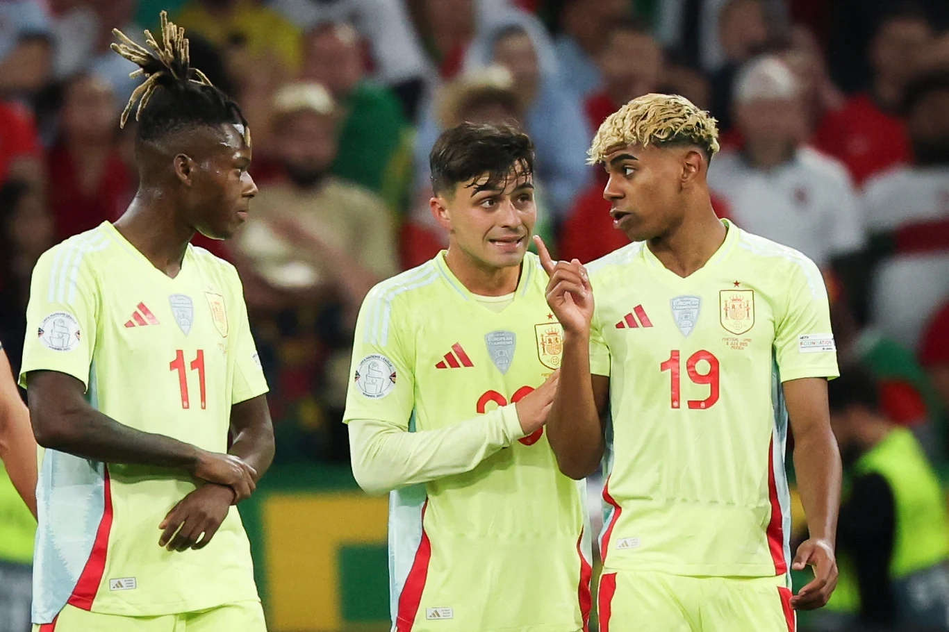 Nico Williams, Pedri i Lamine Yamal