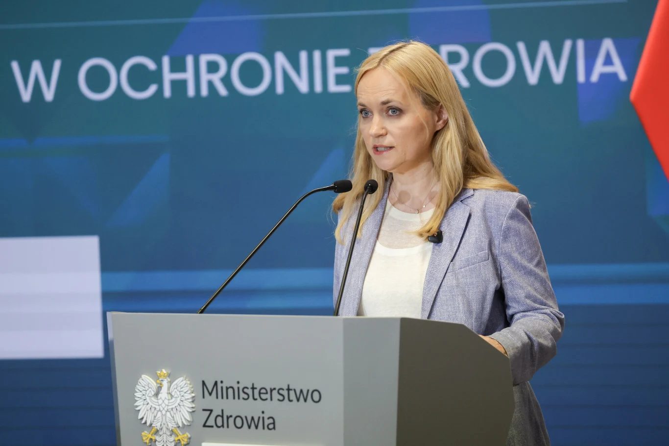 Jolanta Sobietańska-Grenda podczas konferencji prasowej