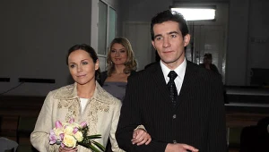 Monika Krzywkowska i Przemysław Sadowski na serialowo-ślubnym kobiercu - fot. Andrzej Szilagyi
