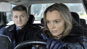 Katarzyna Chrzanowska na planie "Plebanii"