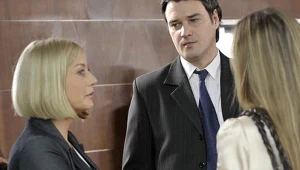 Edyta Olszówka i Artur Łodyga na planie "Samego życia"