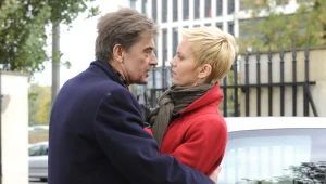 Olga Borys i Jan Piechociński na planie "Klanu"