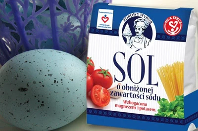 Sól Zdrowy Wybór zawiera mniej szkodliwego sodu Sól Zdrowy Wybór zawiera mniej szkodliwego sodu