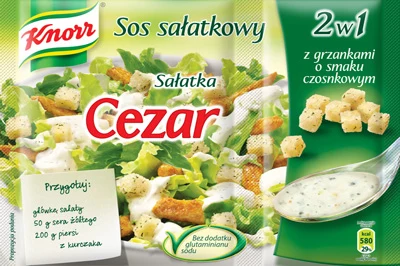 Sałata, kurczak i parmezan to podstawowe składniki sałatki Cezar Sałata, kurczak i parmezan to podstawowe składniki sałatki Cezar