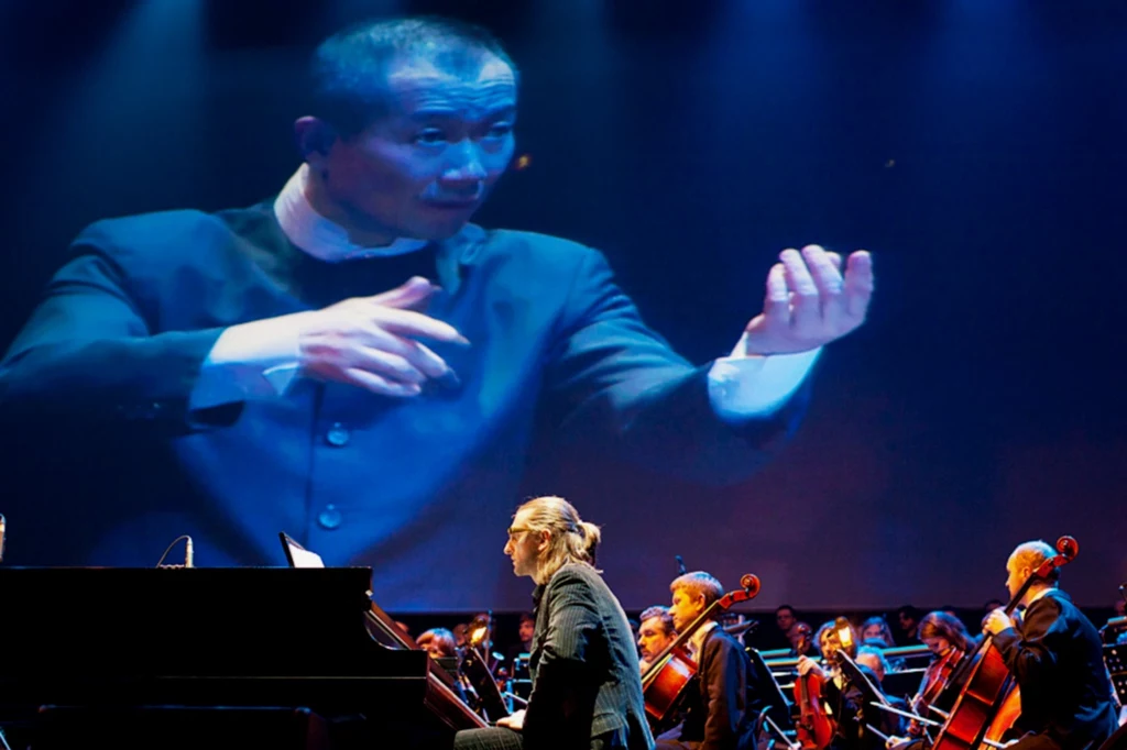 Tan Dun i Leszek Możdżer podczas koncertu "Heroicznie" Tan Dun i Leszek Możdżer podczas koncertu "Heroicznie"