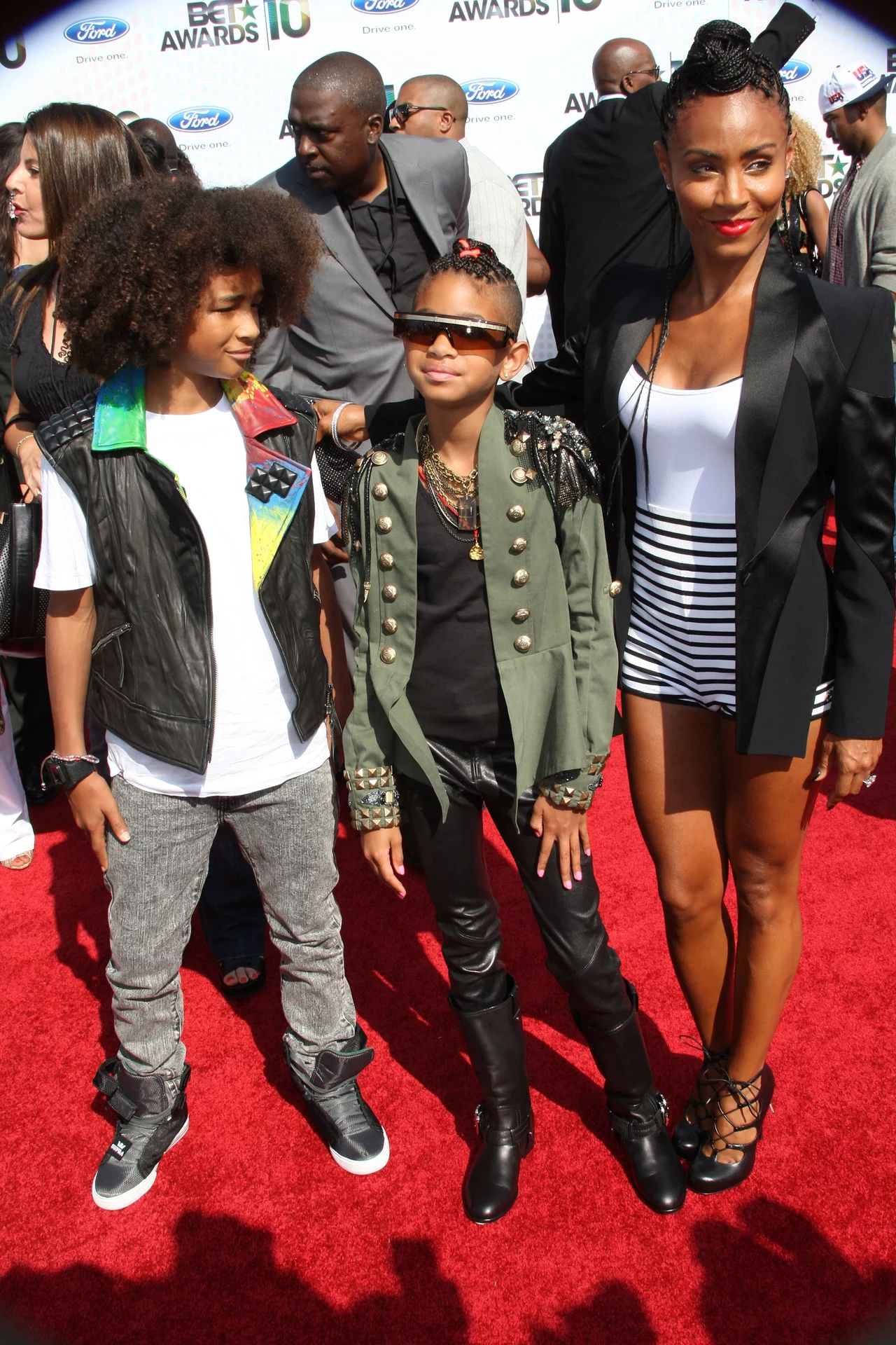 Jada Pinkett Smith z dziećmi, Jaden i Willow