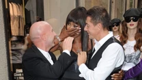 Naomi Campbell z duetem projektantów: Stefano Gabbana i Domenico Dolce