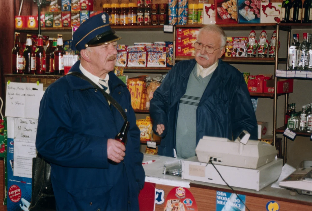 Gustaw Lutkiewicz i Jerzy Turek w serialu "Złotopolscy"