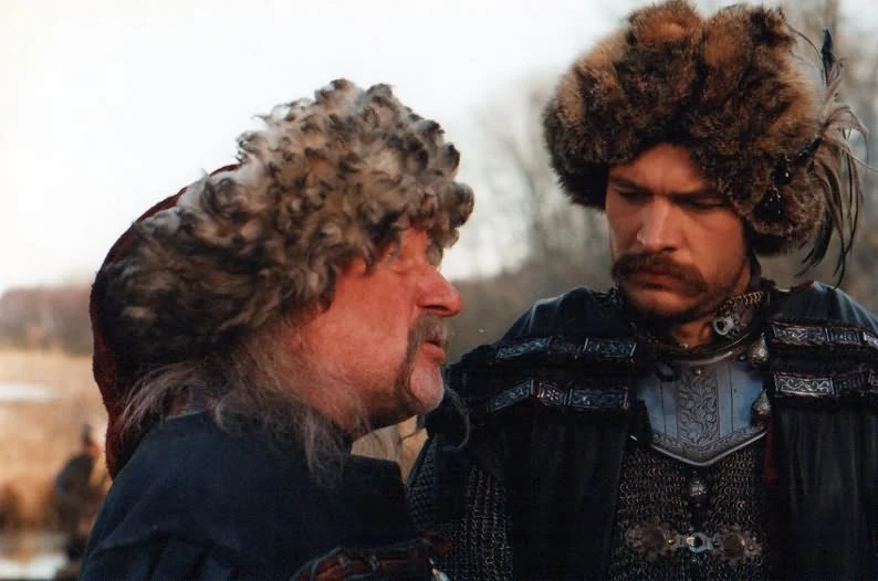 Gustaw Lutkiewicz i Michał Żebrowski w "Ogniem i mieczem"