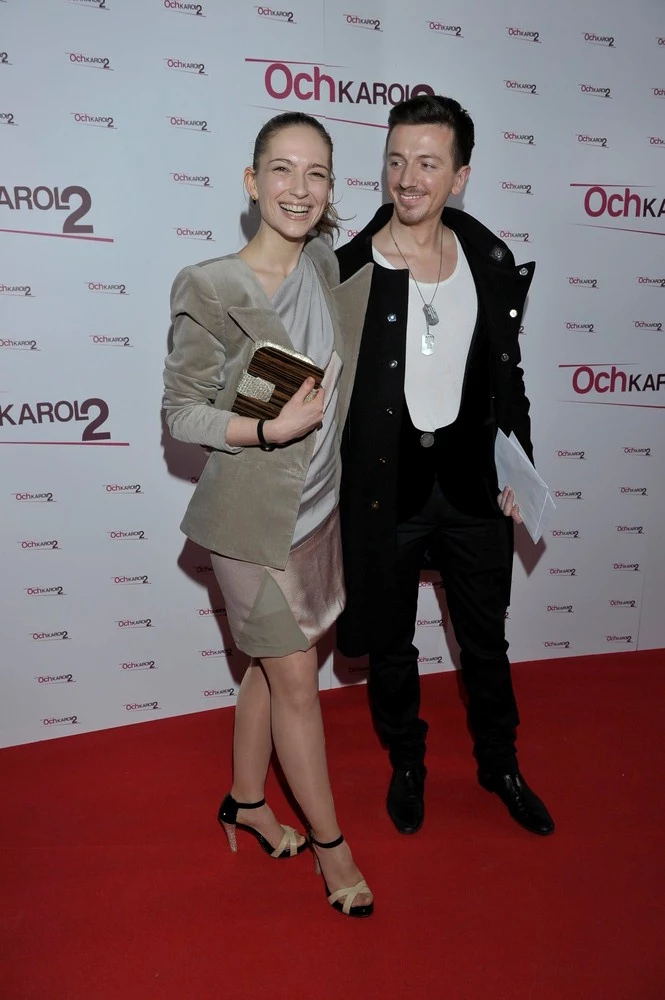 Anna Cieślak z projektantem mody, Plichem