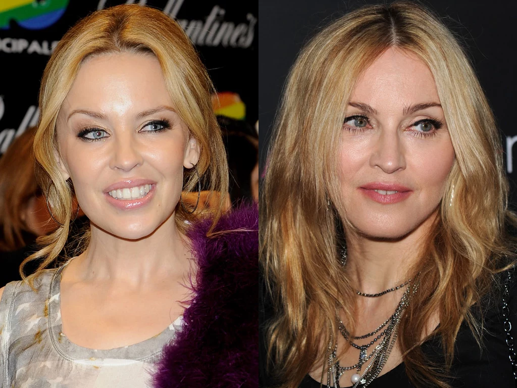 Kylie Minogue i Madonna po kwasie hialuronowym