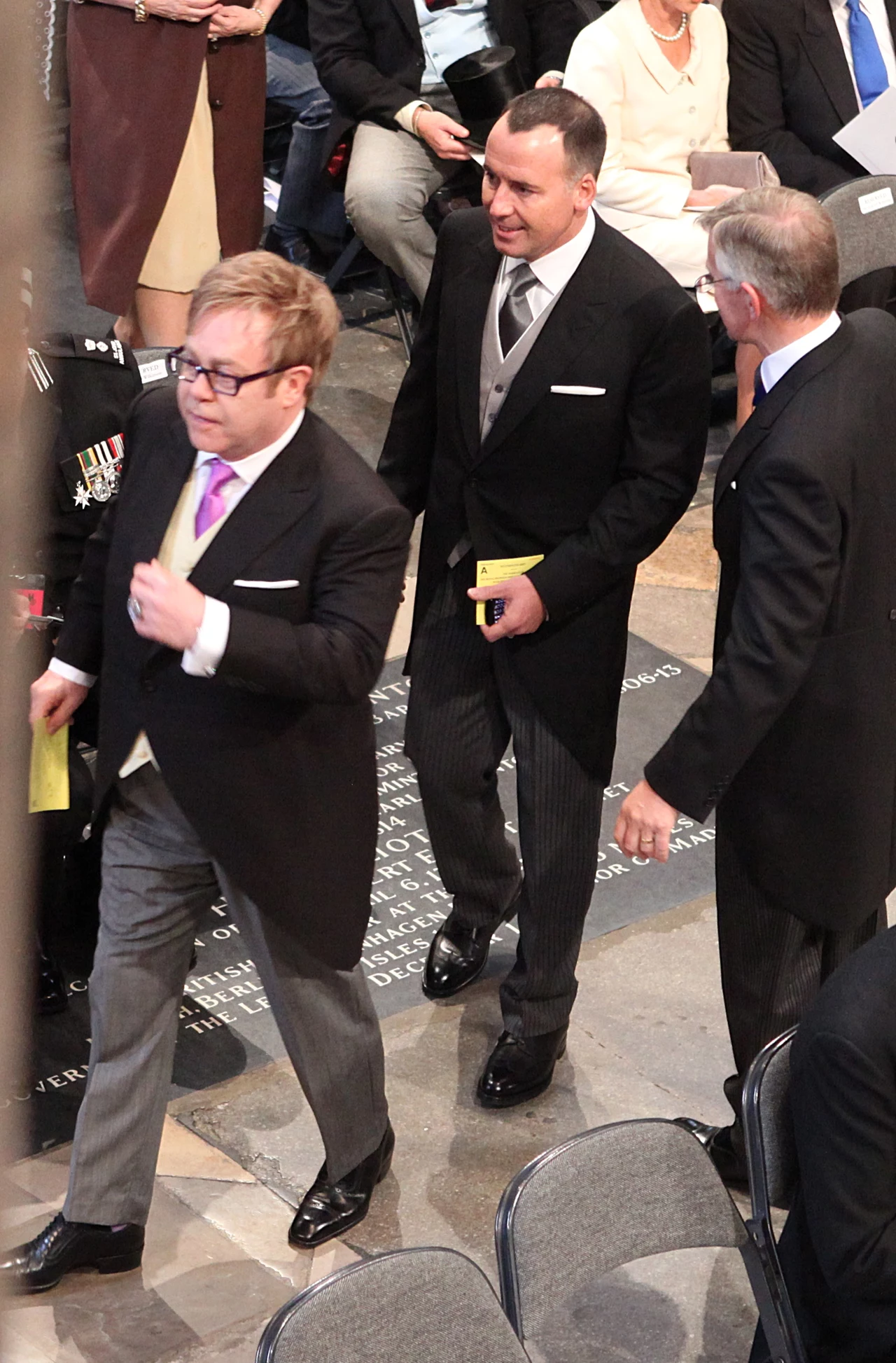 Wśród gości byli m.in. Elton John i jego mąż David Furnish Wśród gości byli m.in. Elton John i jego mąż David Furnish