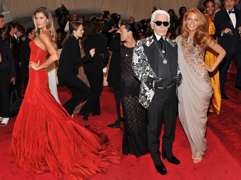 Giselle Bundchen i Karl Lagerfeld z Blake Lively