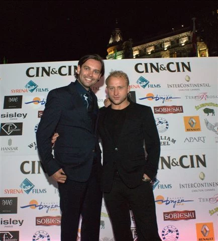 Tomasz Gasiński -Senior Brand Manager marki CIN&CIN oraz Borys Szyc