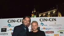 Tomasz Gasiński -Senior Brand Manager marki CIN&CIN oraz Borys Szyc