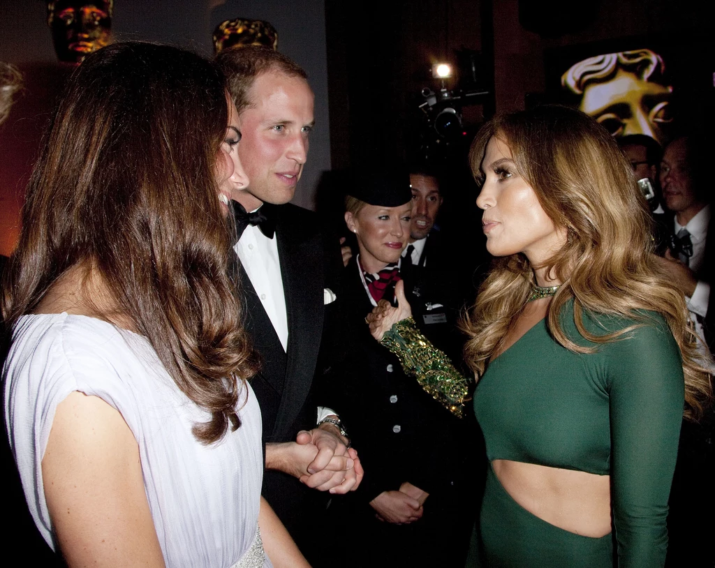 Księżna i książę w towarzystwie Jennifer Lopez. Księżna i książę w towarzystwie Jennifer Lopez.