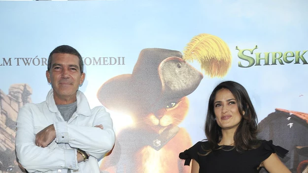 Salma Hayek i Antonio Banderas tryskali dobrym humorem.