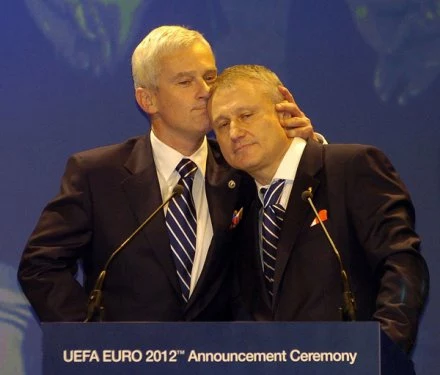 Listkiewicz i Surkis nie zawsze mówią jednym językiem w sprawach Euro 2012