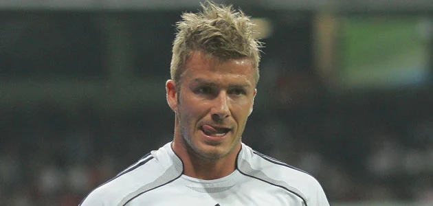 David Beckham na meczu Read Madryt - Valencia 21 kwietnia, fot. PHILIPPE DESMAZES