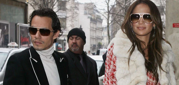 Marc Anthony i J.Lo w gustownym futerku, fot. Pascal Le Segretain