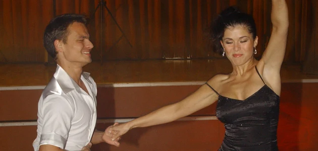 Kasia Cichopek i Marcin Hakiel podczas treningu, fot. Andrzej Szilagyi