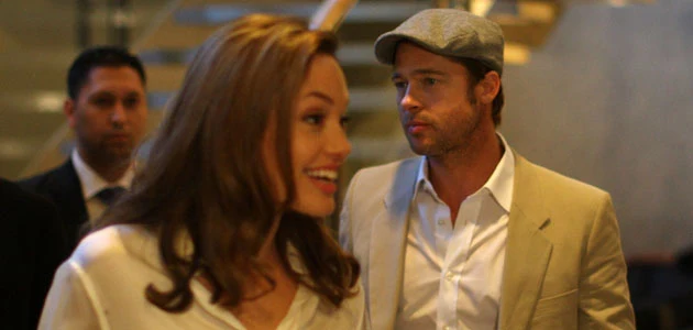 Angelina Jolie i Brad Pitt - fot. Spencer Platt