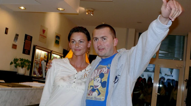 Norbi z żoną /fot.Tomek Piekarski Norbi z żoną /fot.Tomek Piekarski