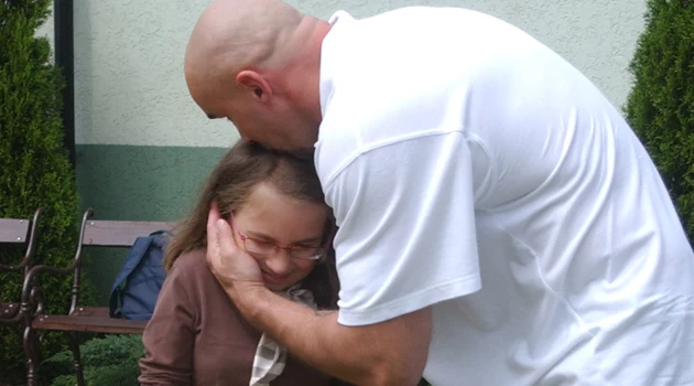 Przemysław Saleta z córeczką Nicole /fot.J.Stalęga Przemysław Saleta z córeczką Nicole /fot.J.Stalęga