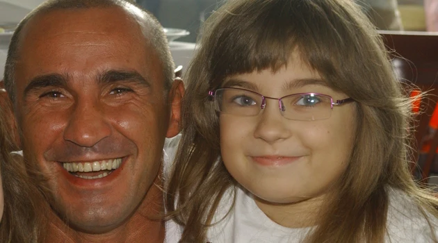 Przemek Saleta z córką Nicole /fot.J.Stalęga Przemek Saleta z córką Nicole /fot.J.Stalęga