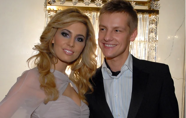 Agnieszka Popielewicz z Marcinem Mroczkiem, z którym nie wie, czy się rozstała czy nie.fot.Szilagyi