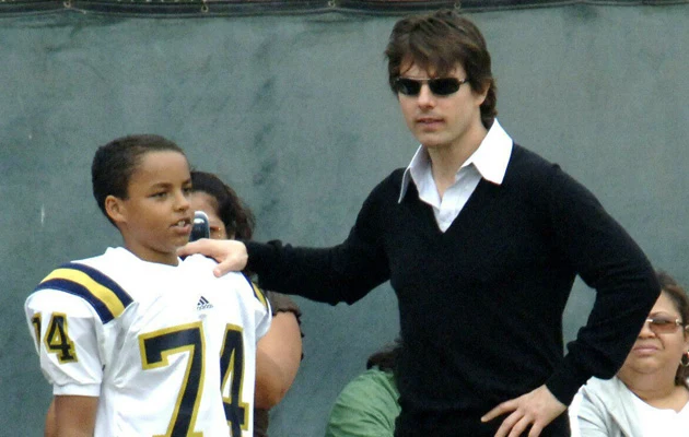 Tom Cruise z synem Connorem Tom Cruise z synem Connorem