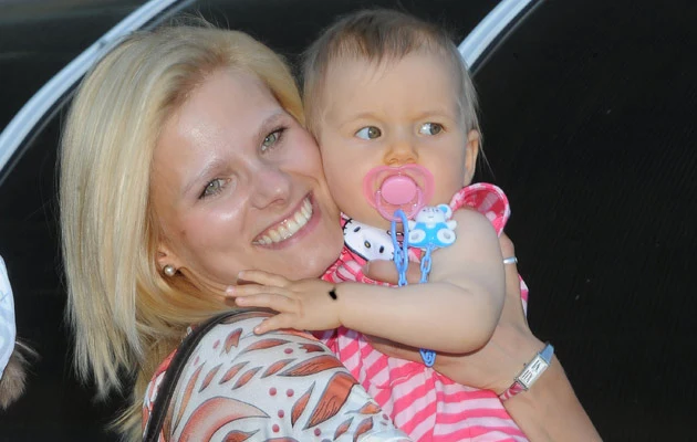 Głogowska z córeczką, fot. Andrzej Szilagyi