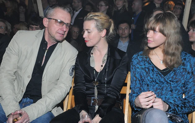 Bogusław Linda z Lidią Popiel oraz córką /fot.Andrzej Szilagyi