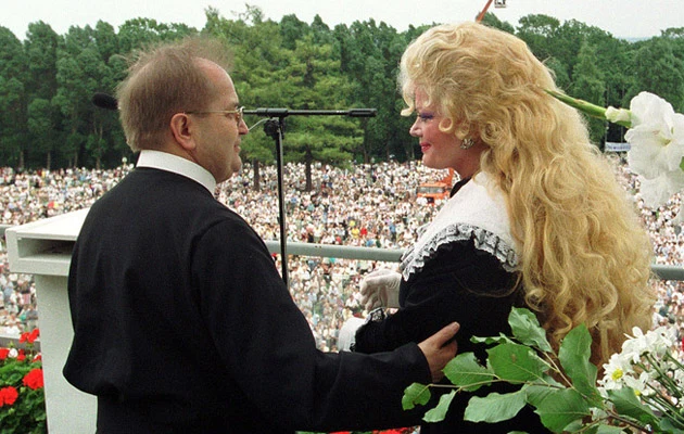 Tadeusz Rydzyk, Violetta Villas /fot.P.Gajek Tadeusz Rydzyk, Violetta Villas /fot.P.Gajek