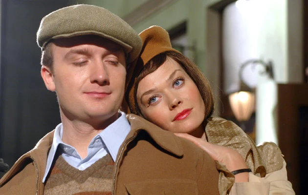 Bartek Kasprzykowski z Tamarą Arciuch na planie "Halo, Hans", fot. Marek Ulatowski Bartek Kasprzykowski z Tamarą Arciuch na planie "Halo, Hans", fot. Marek Ulatowski