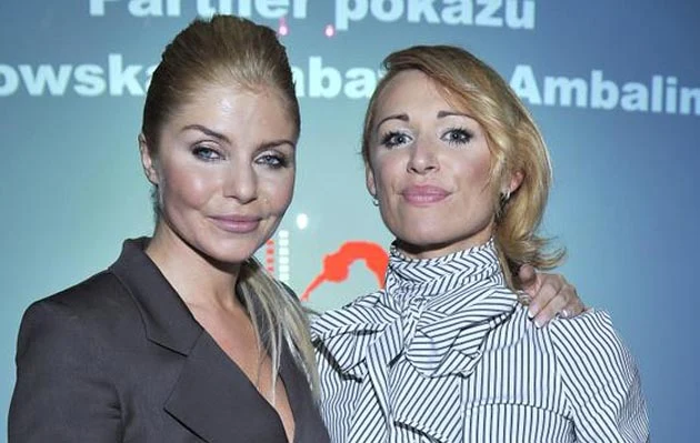 Ewa Szabatin i Ela Dąbrowska na pokazie autorskiej kolekcji /fot.Jacek Kurnikowski