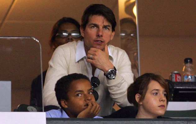 Tom Cruise z adoptowanymi dziećmi, Isabellą i Connorem, fot. Victor Decolongon Tom Cruise z adoptowanymi dziećmi, Isabellą i Connorem, fot. Victor Decolongon