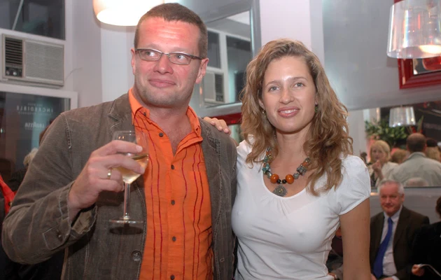 Marcin Meller z siostrą Marcin Meller z siostrą