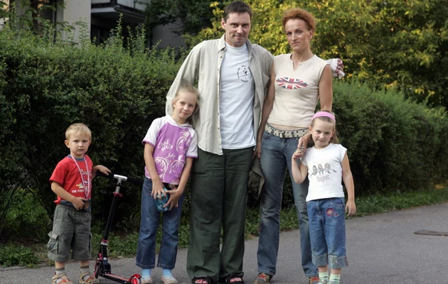 Krzysztof Ziemiec z rodziną /fot.Piotr Grzybowski