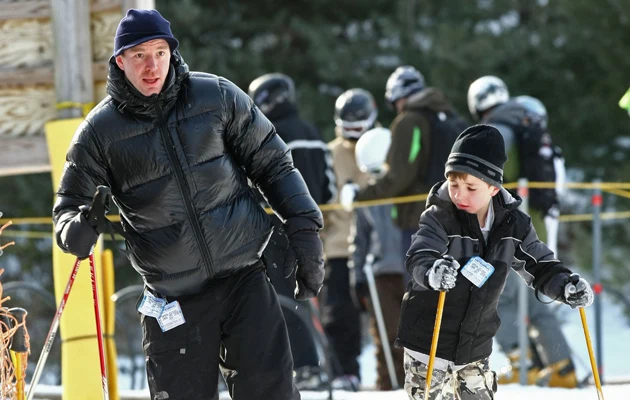 Guy Ritchie z synem Rocco