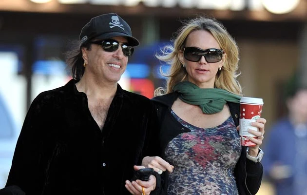 Paul Stanley z żoną Paul Stanley z żoną