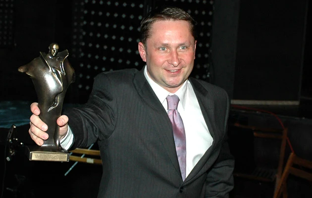 Kamil Durczok z innym wyróżnieniem, Wiktorem. Fot. Andrzej Szilagyi