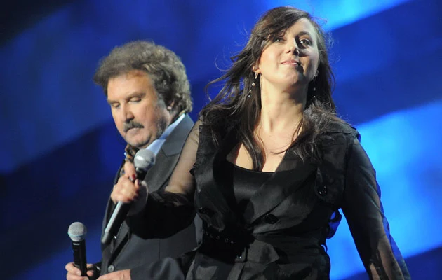 Edyta Bartosiewicz z Krzysztofem Krawczykiem na TopTrendy 2008, fot. Andrzej Szilagyi