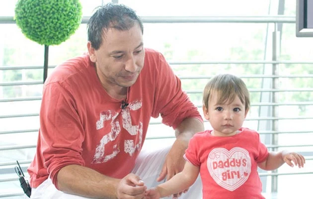 Jacek Olszewski z córką Lilką, fot.Piotr Wygoda Jacek Olszewski z córką Lilką, fot.Piotr Wygoda