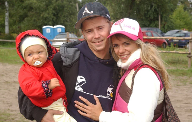 Bartosz Obuchowicz z rodziną, fot.J.Stalęga