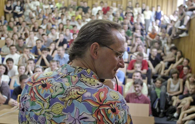 Wojciech Cejrowski na politechnice lubelskiej w ramach dni kultury studenckiej, fot.Wojtek Pacewicz