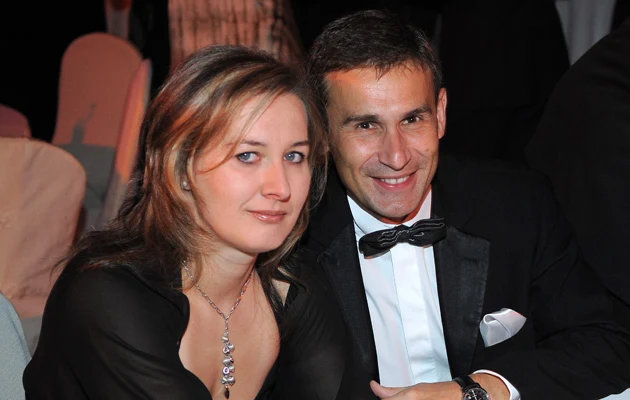 Robert Korzeniowski z żoną Agnieszką, fot.Andras Szilagyi