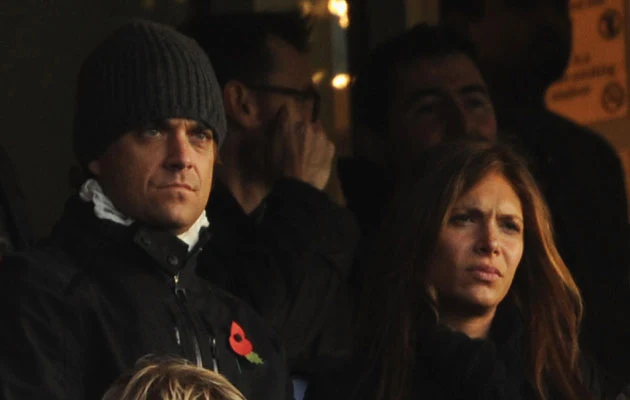 Robbie Williams i Ayda Field, fot. Shaun Botterill